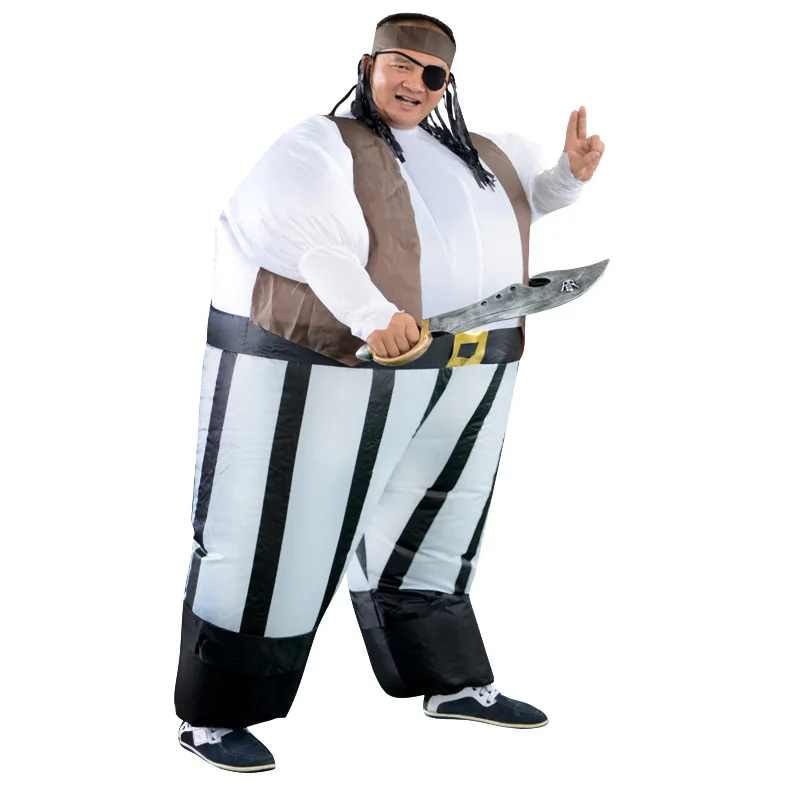 Funny Pirates  Inflatable Suit KTV Bar  Walking Props Bully Inflatable Costume Party Halloween Performance Props