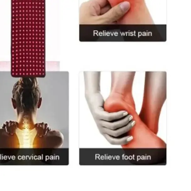 

Flexible 360 LED Light Therapy Wrap Belt Infrared & Red Light for Body, Portable Pain Relief Pad for Knee Waist Elbow Muscle