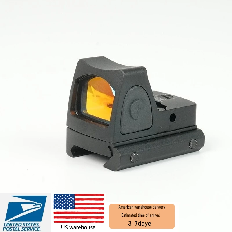 

Tactical R-M- r Mini Red Dot Sight Adjustable Reflex Riflescope Pistol Scope Fit 20mm Mount for Airsoft Rifle Hunting