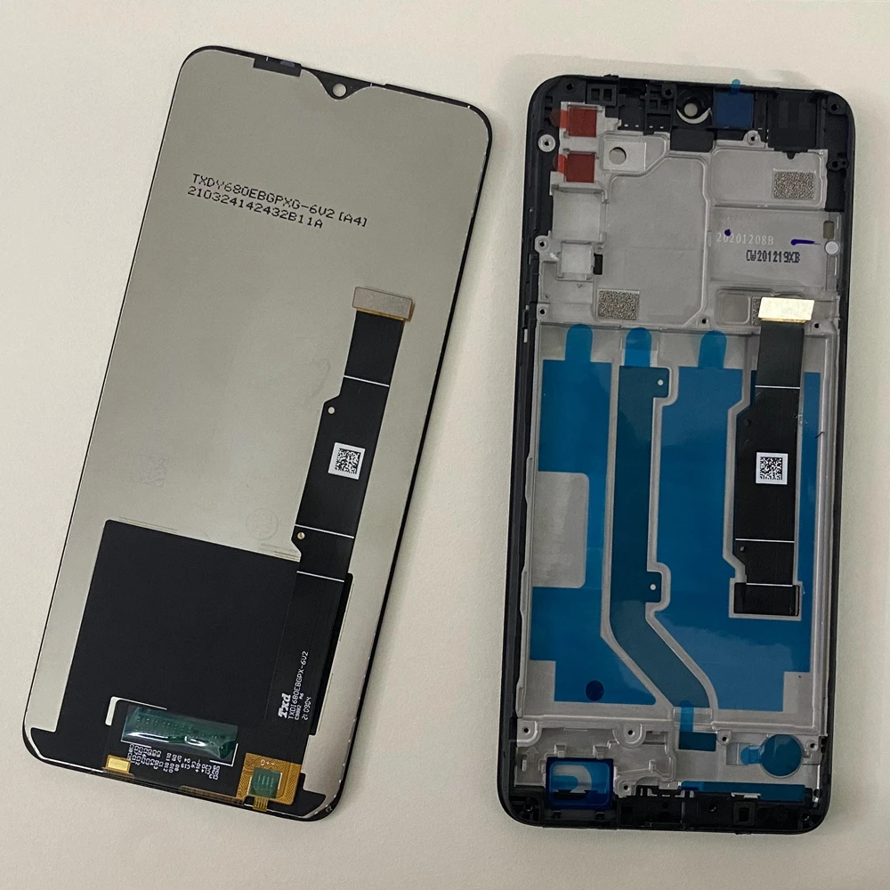 Original LCD Display For TCL 20SE 20 SE T671H T671F T671O LCD Touch Screen Digitizer Assembly Replacement  With Frame  LCD Parts