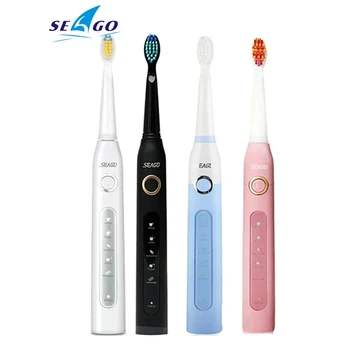 SEAGO Rechargeable Sonic Toothbrush SG-507 Sonic Adult Electric Teeth Brush 2 Min Timer 5 Brushing Modes Whitening Cleaning