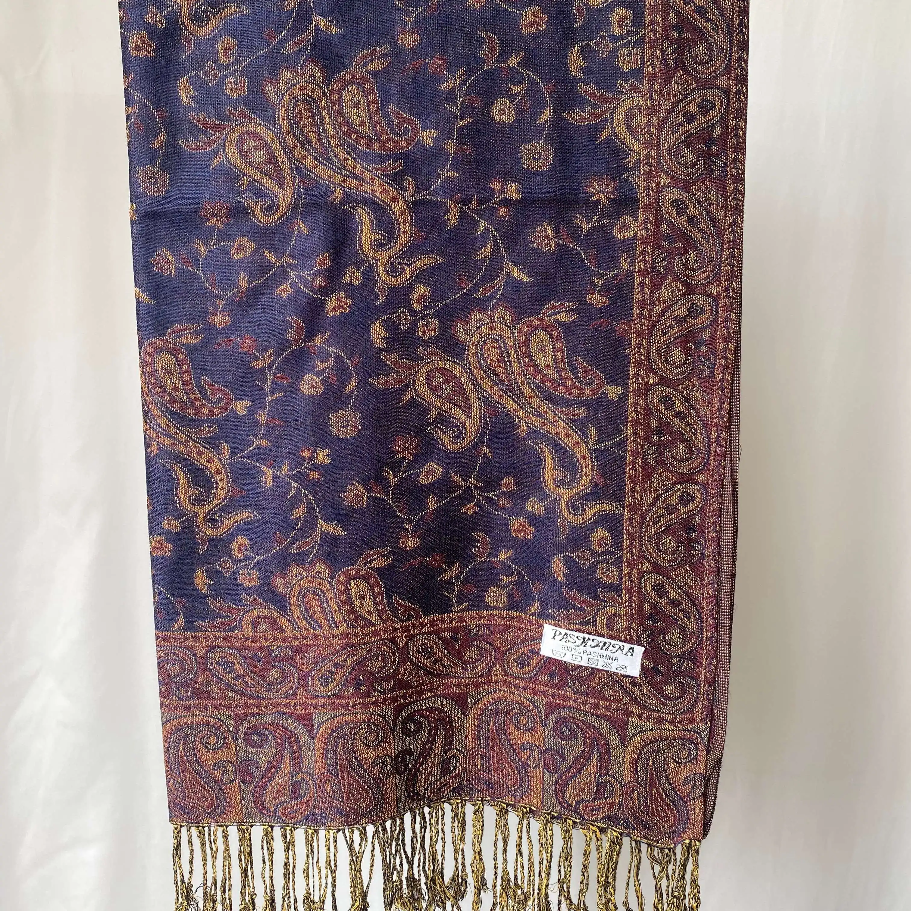 Jacquard Design de mode longue printemps écharpe Pashmina glands femmes décontracté hiver foulards dames Hijabs Paisley châles