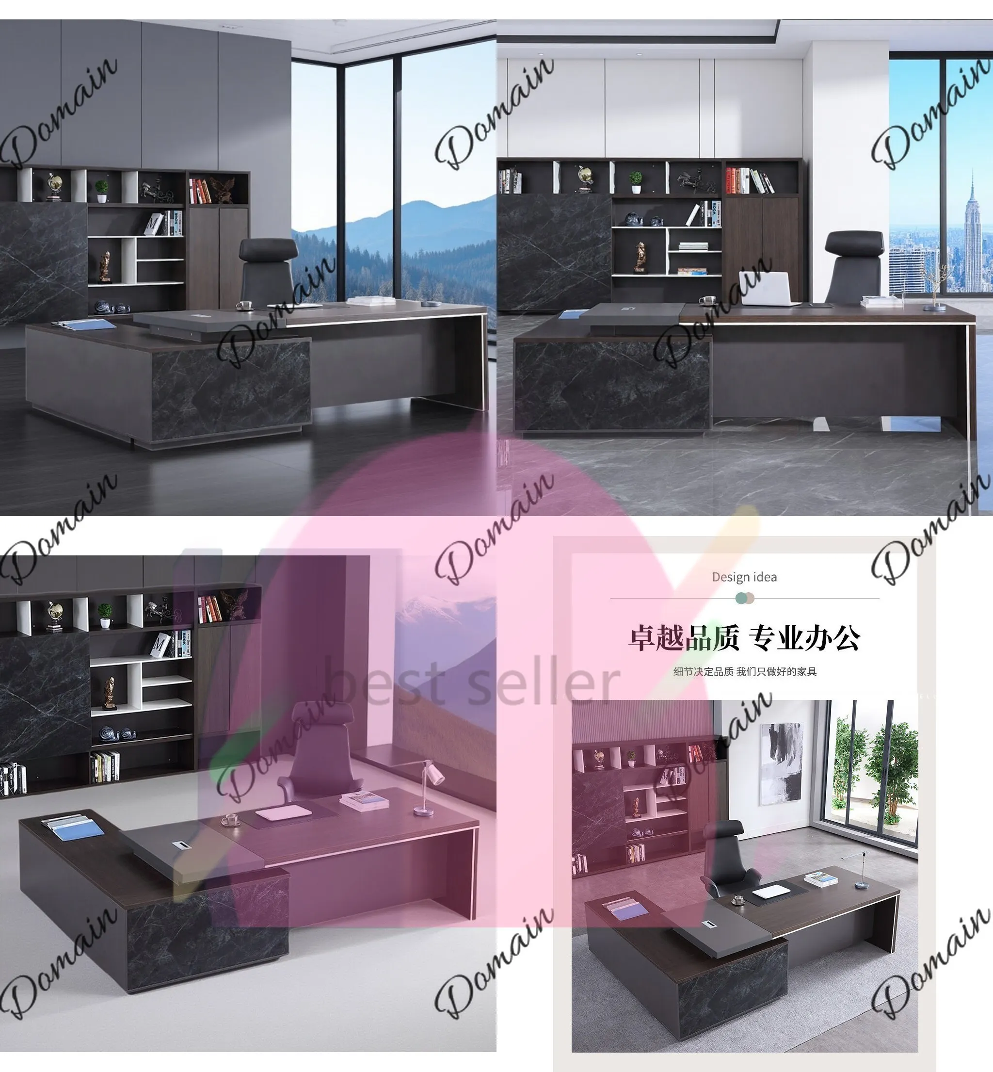 sBc Luxury Executive Office Desk Single Manager Workstation Modern Simple Business Furniture