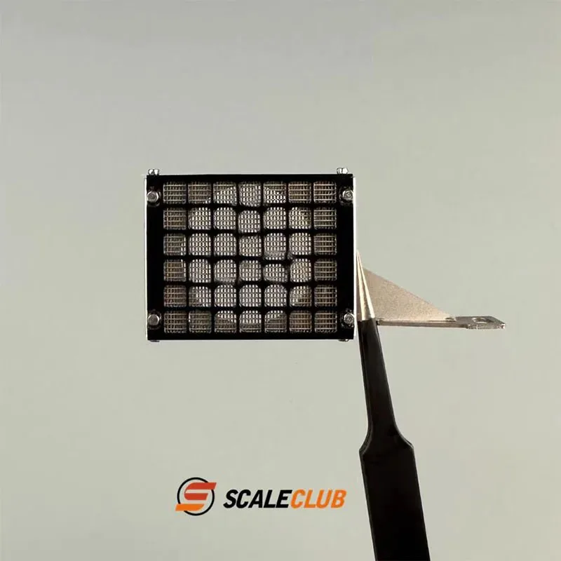 1/14 RC Truck Metal Parking AC Radiator, Scaleclub Simulation Upgrade Parts Fit Tamiya 770S Tractor Model