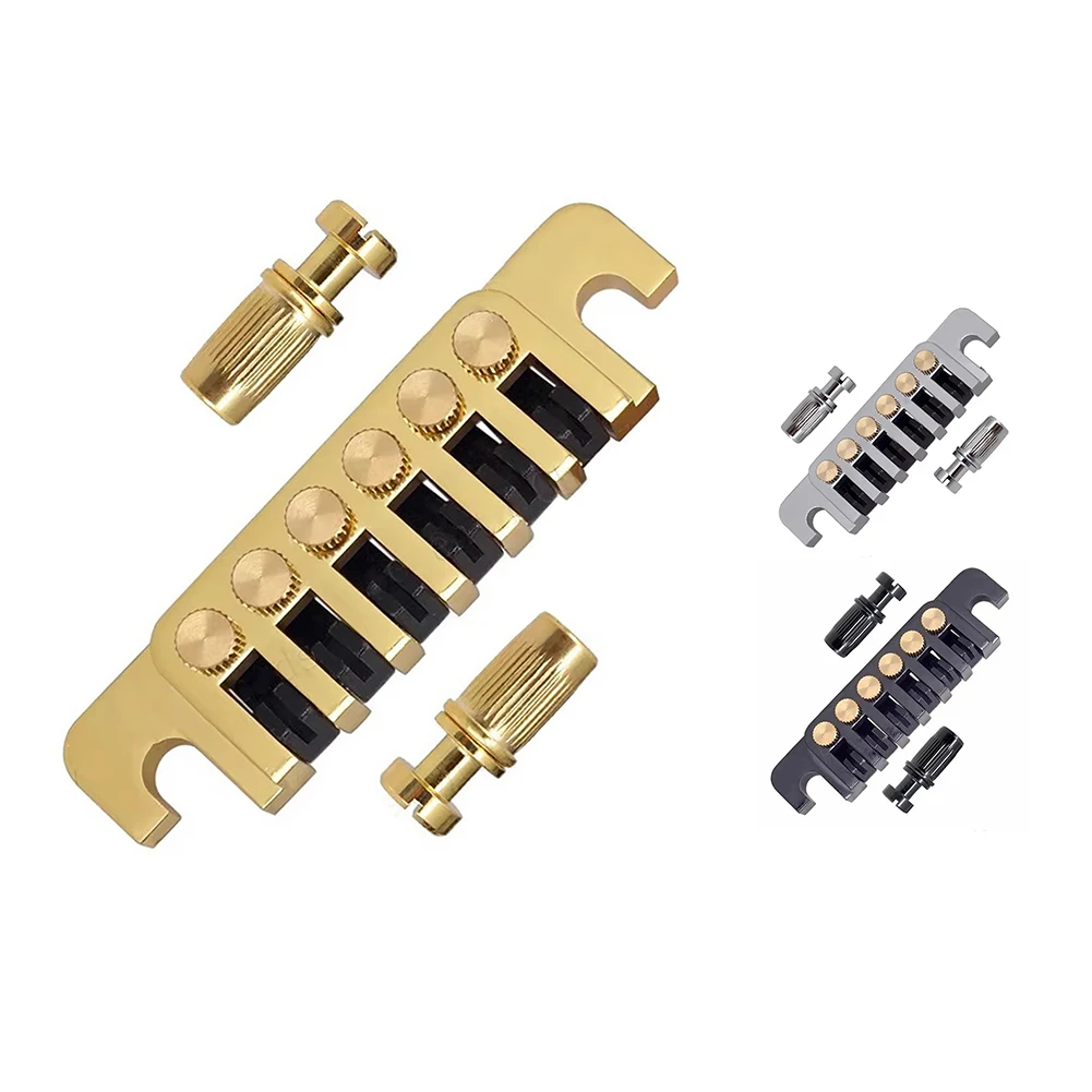 LP Electric Guitar TP-6 Style Bridge Stop Bar Vintage Bridge Tailpiece With Studs Musical Instruments Accessories For Guitars