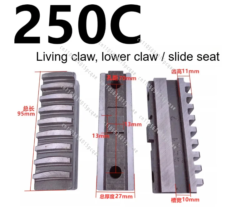 Lathe chuck collet lathe Manual Self Centering K11-250 250C 3jaws chuck Machine tool Lathe chuck jaws seperate jaw,Movable jaw
