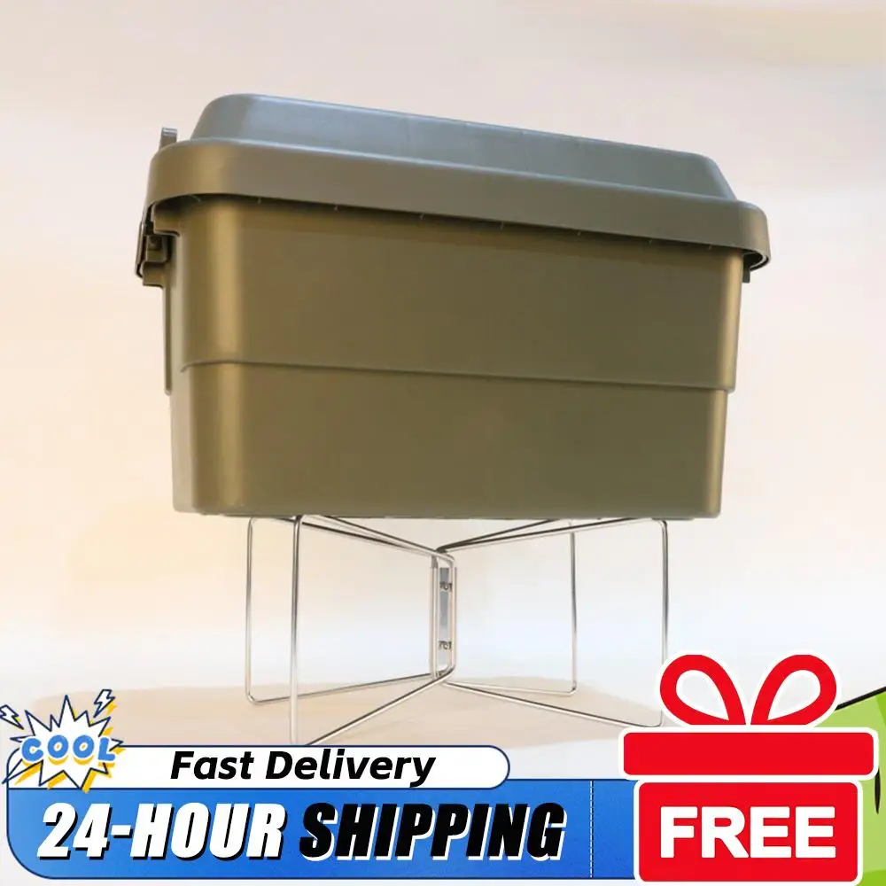 

Portable Fridge Ice Box Stand Ice Box Holder Foldable Luggage Rack Stainless Steel for Camping Hiking BBQ Cooking Picnic Outdoor