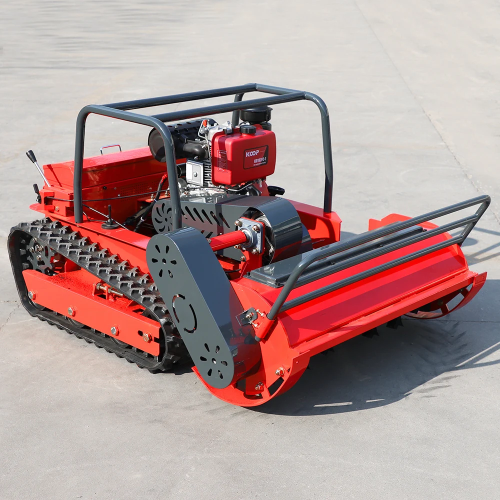 

High Quality CE Approve Grass Cutting Machine Crawler Brush Cutter For Agriculture Electric Remote Control Robot Lawn Mower