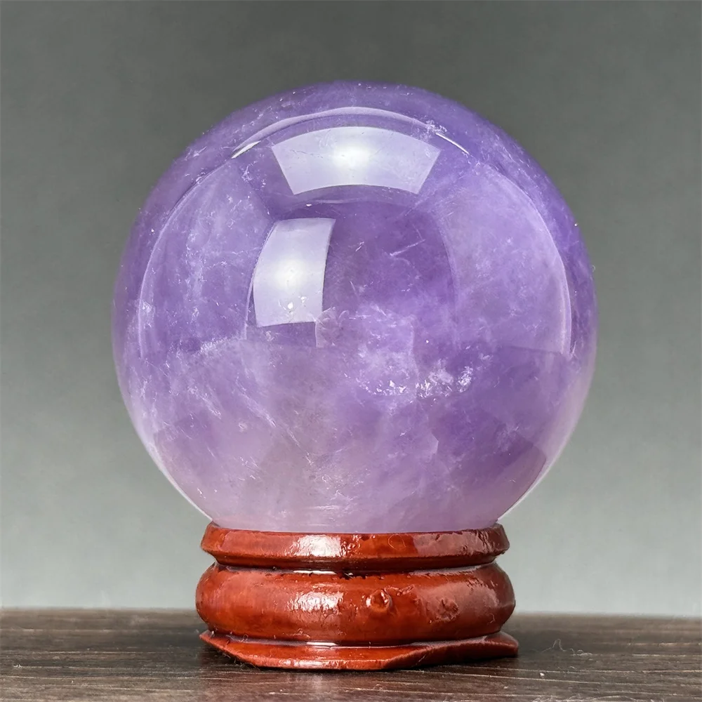 

Natural Amethyst Ball Quartz Massage Ball Polished Reiki Treatment Witchcraft Meditation Spiritual Energy Home Decor