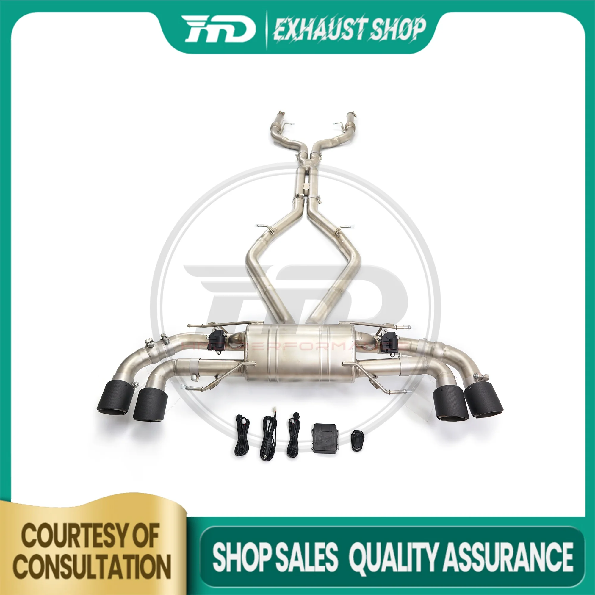 

High Quality Catback For Alfa Romeo Giulia Quadrifoglio 2.9T Stainless Steel Exhaust System Electronic Valve