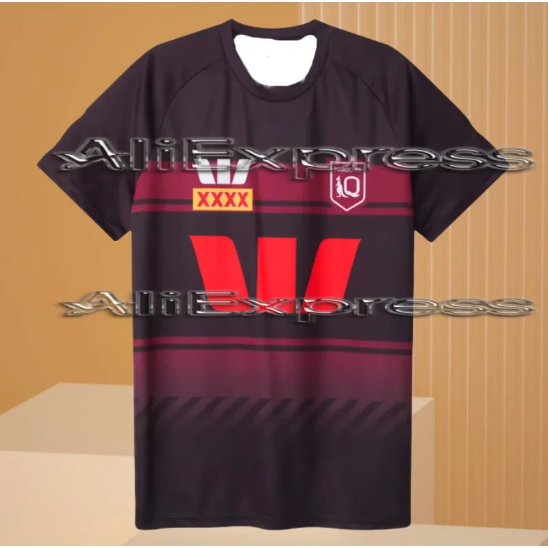 

Moto T，2025 Australian Nrl Nsw Blues Training Shirt Adult Nsw Blues Rugby Shirt Casual Loose Fast Drying Breathable T-Shirt