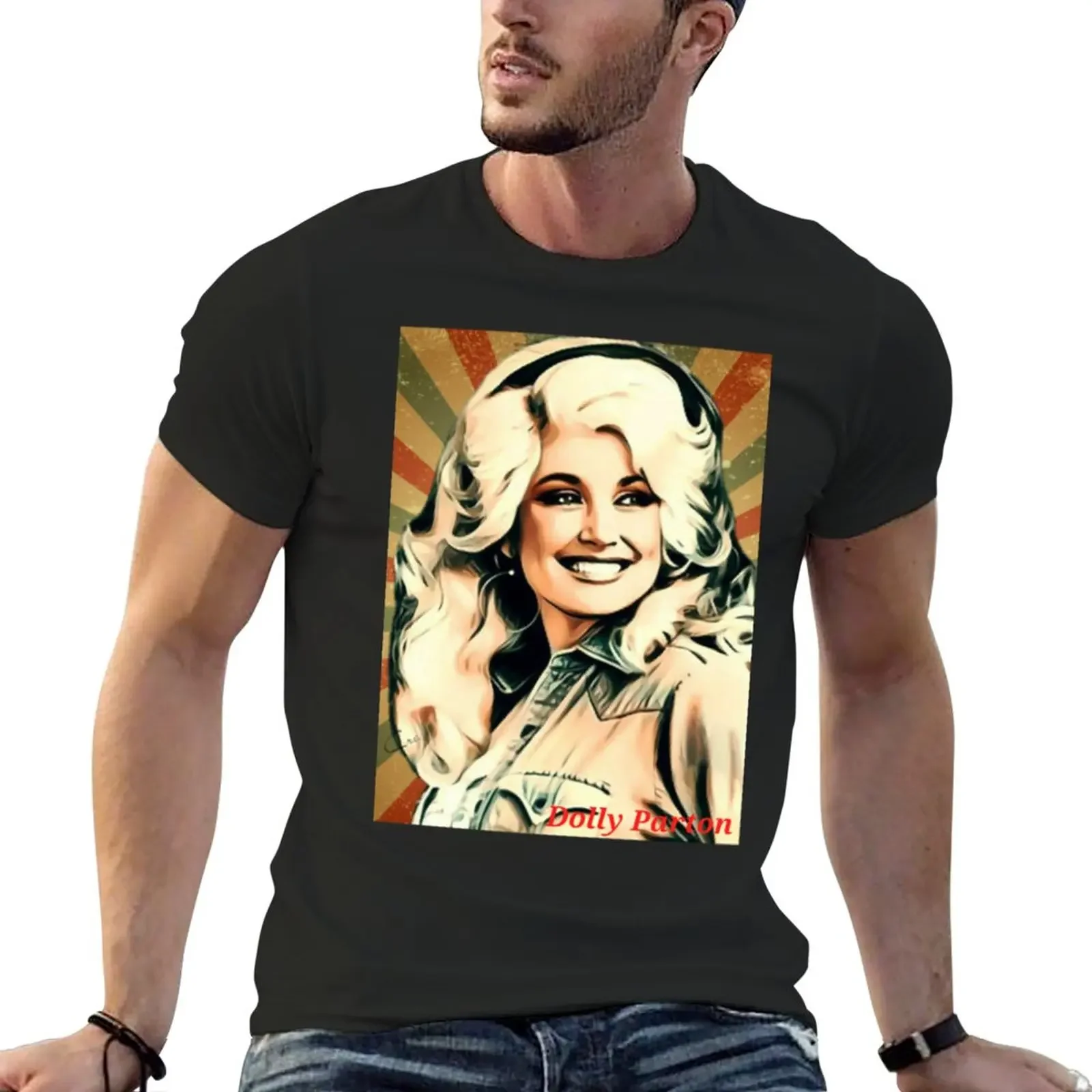 

Dolly Parton T-Shirt blacks sweat t shirt men