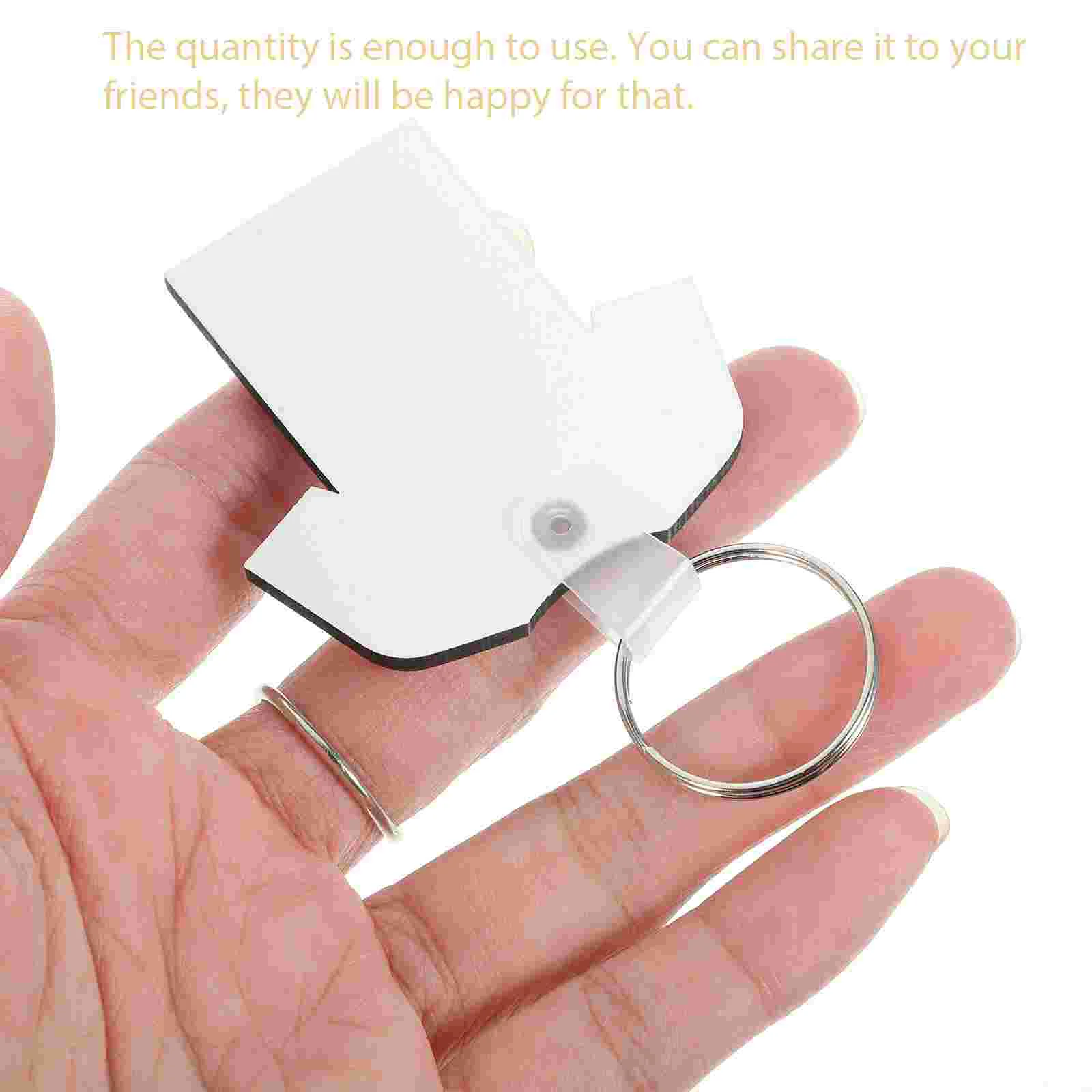 열전달 펜던트 장식용 빈 키체인 수공예품 키체인 승화 공백 탭