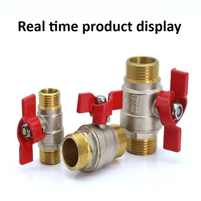 Brass Globe Valve with Butterfly Handle Two-piece 1/4 