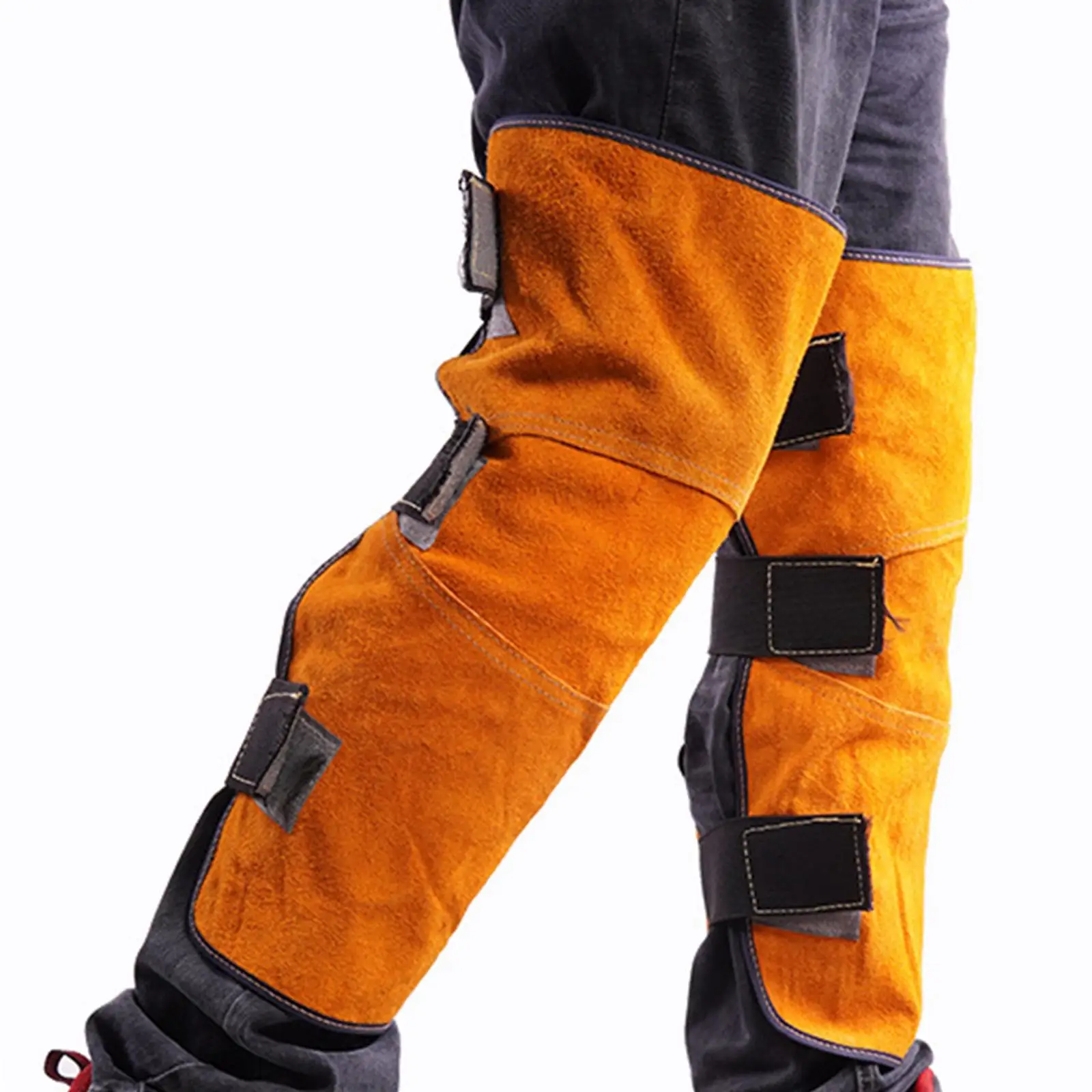 

Welding Leg Covers Comfortable Fireproof Anti Scald Women Men Reinforced Heat Resistant Knee Pads Knee Protector Protective Case