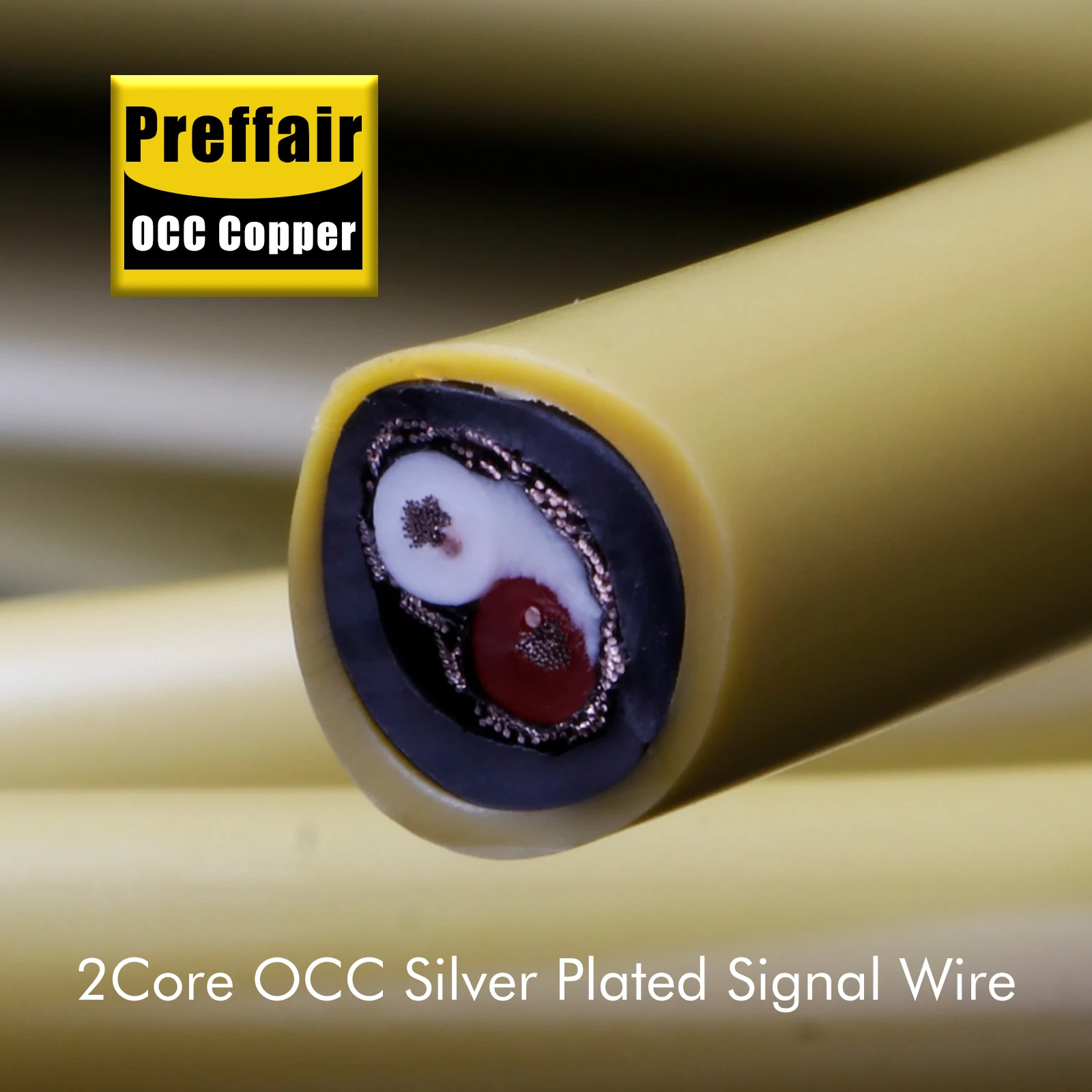 

Аудиокабель Preffair OCC с серебряным покрытием, 18AWG, с графеновым проводником, для самостоятельной сборки, силовой кабель переменного тока, медный, с серебряным экранированием