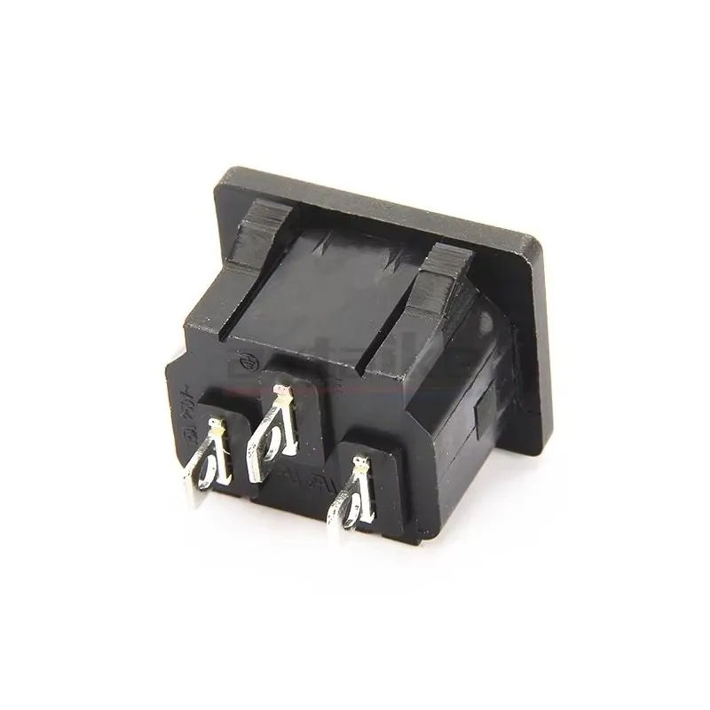 5PCS AC-05 10A 250V AC Inlet Power Socket Connector Female Socket Plug IEC320 C14 3Pin Embedded Maintenance Accessories