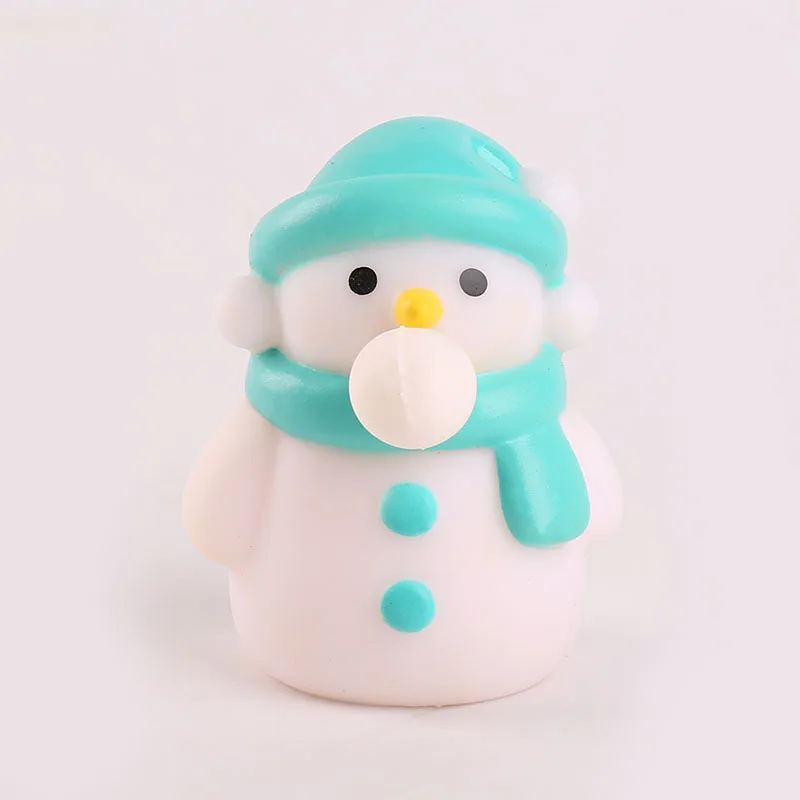 Christmas Extrusion Toys Anti Stress Balls Santa Claus Snowman Elk Decompression Squeeze Sensory Toys Kids Christmas Party Gifts
