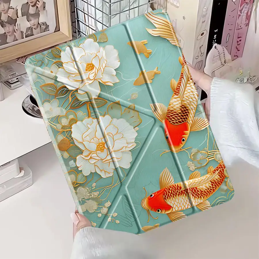 

Чехол для планшета с национальным узором для iPad Pro 11-го, 10-го, 9-го, 8-го, 7-го поколений, 12.9 дюймов, Mini 6, 7, Pro 2025, Air 4, 5, M3, M2, 1, 2, M4