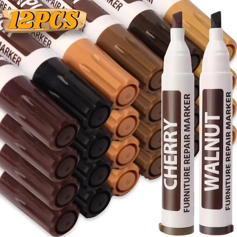 6Colors Repair Pen Furniture Touch Up Kit Markers Amp Filler Sticks Wood Scratches Restore Patch Paint Pen Wood Composite Repair