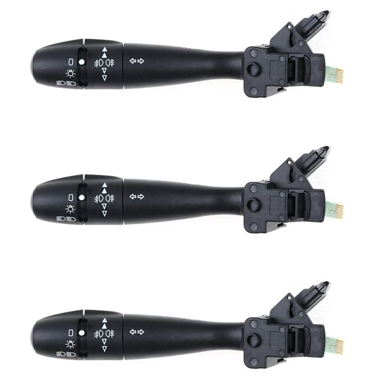 3X Car Turn Signal Indicator Switch Steering Column Auto For PEUGEOT 1007 206 207 307 406 407 807 96595087XT