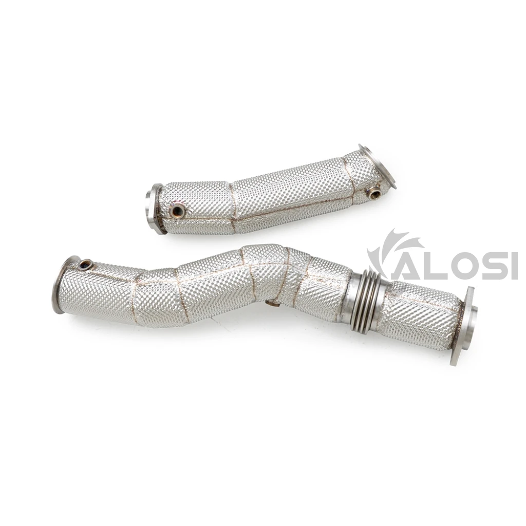 Stainless steel high-performance exhaust head section for BMW G80 M3 G81 M3 Touring G82 M4 G87 M2 Insulated exhaust head