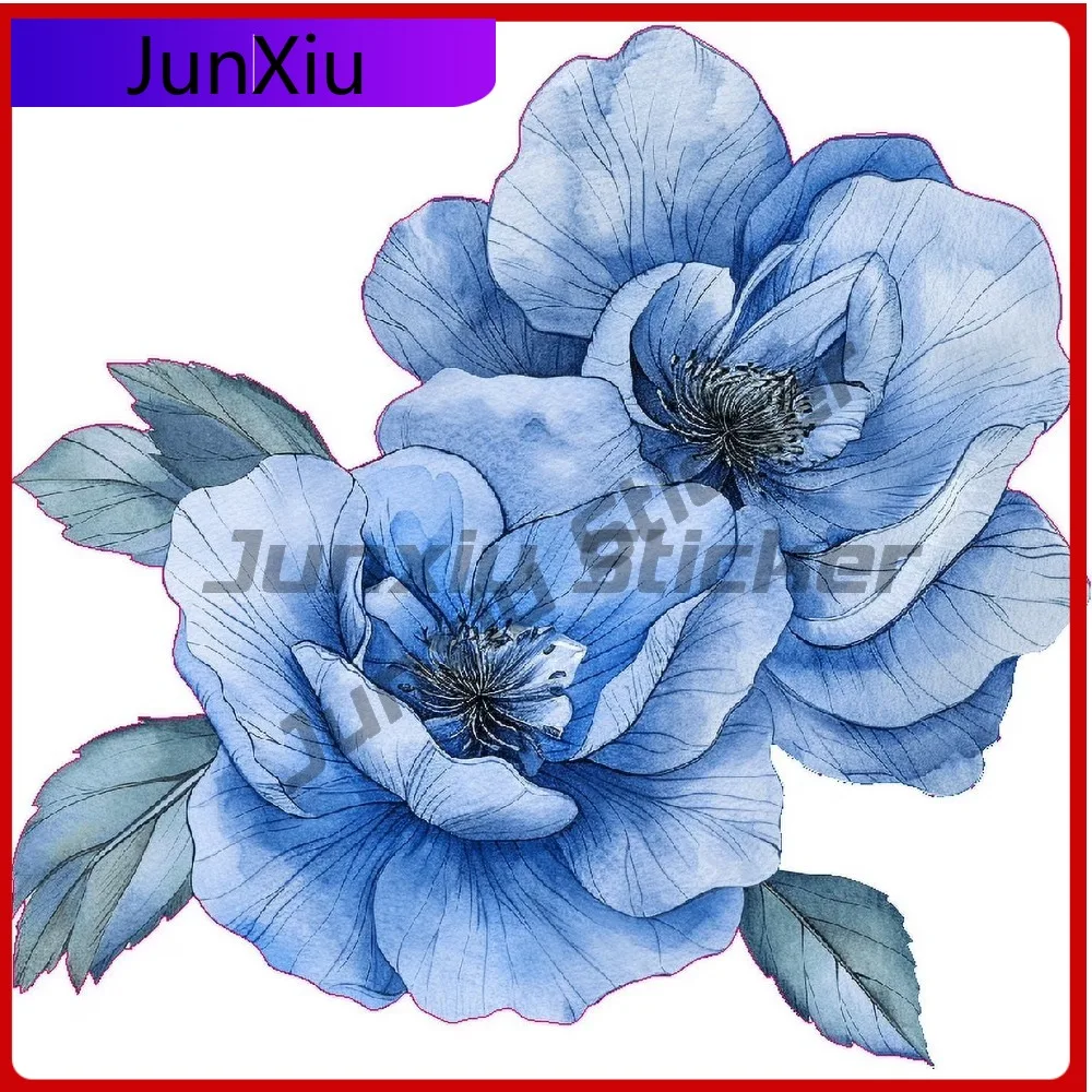 

Watercolor Perennial Geranium Flower Aesthetic Car Laptop Window Bumper Waterproof Vinyl Decal Gift Funny Retro Cute Cute
