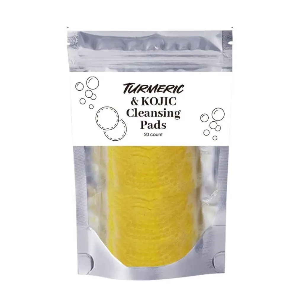 Helps Balance Skin Oil Kojic Acid Turmeric Cleansing Pads Exfoliating Cleans Deep Natural Turmeric Face Cleansing Pads