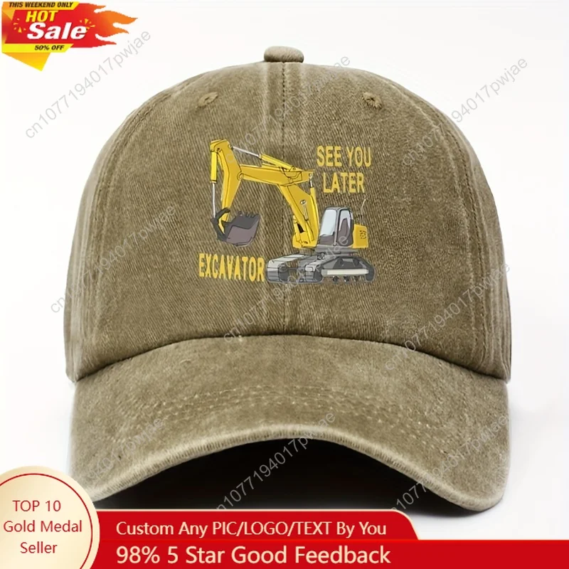 

The Wisedeal Construction Excavator Breathable Truck Driver Cap Is Lightweight, Soft, Comfortable, And Breathable, Featuring a N
