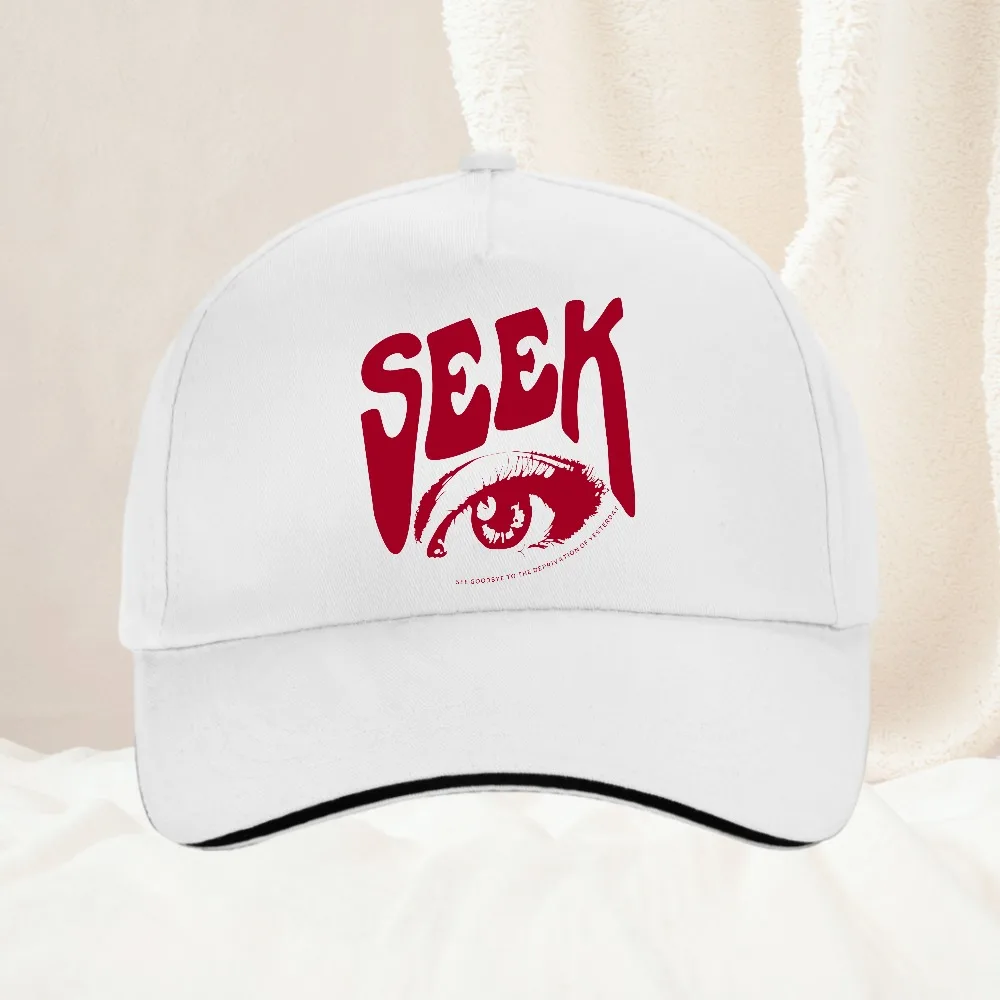 Seek Anticipated Gaze Printing hat Men Women Fashion adjustable Unisex High Quality Snapback hat Breathable Baseball Cap Gorras