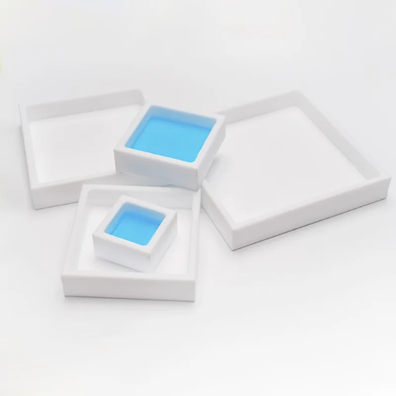 Polytetrafluoroethylene Petri dish acid-resistant alkali-resistant tetrafluoro square dish evaporation dish does not stick