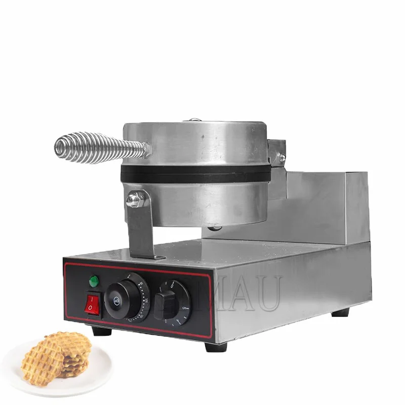 

Commercial Waffle Maker 1200W Round Waffle Baker Machine Non-Stick Stainless Steel Belgian Waffle Iron