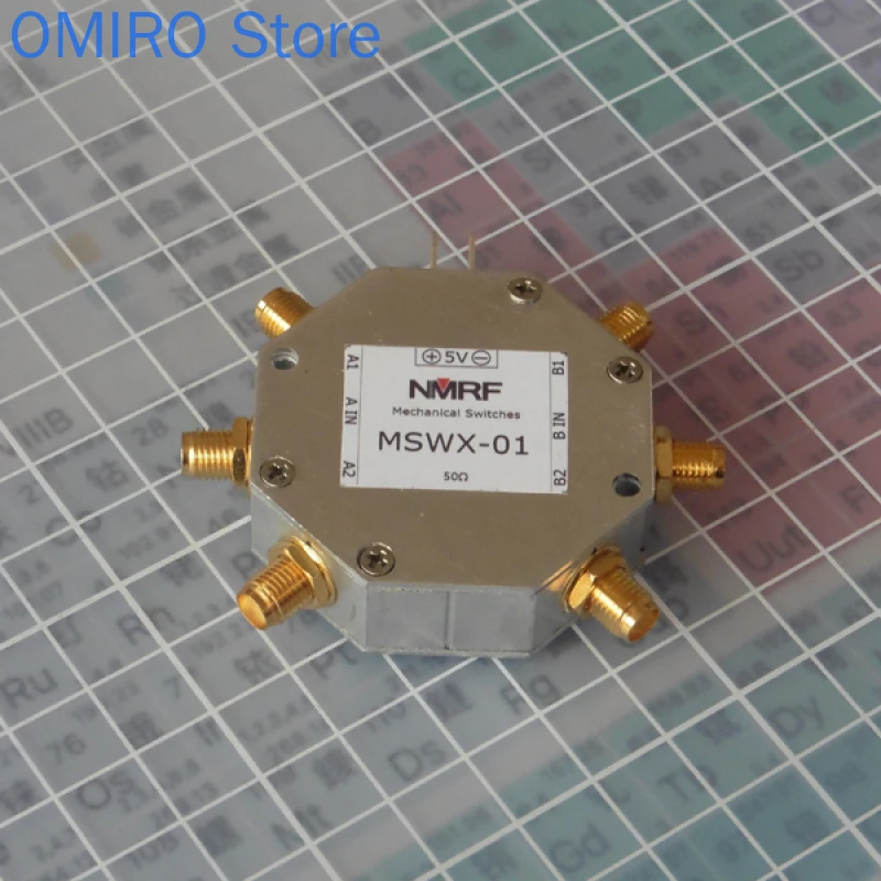 

Dc-300mhz DPDT Double Pole Double Throw Mechanical RF Switch SMA Interface Maximum Switching Power 20W