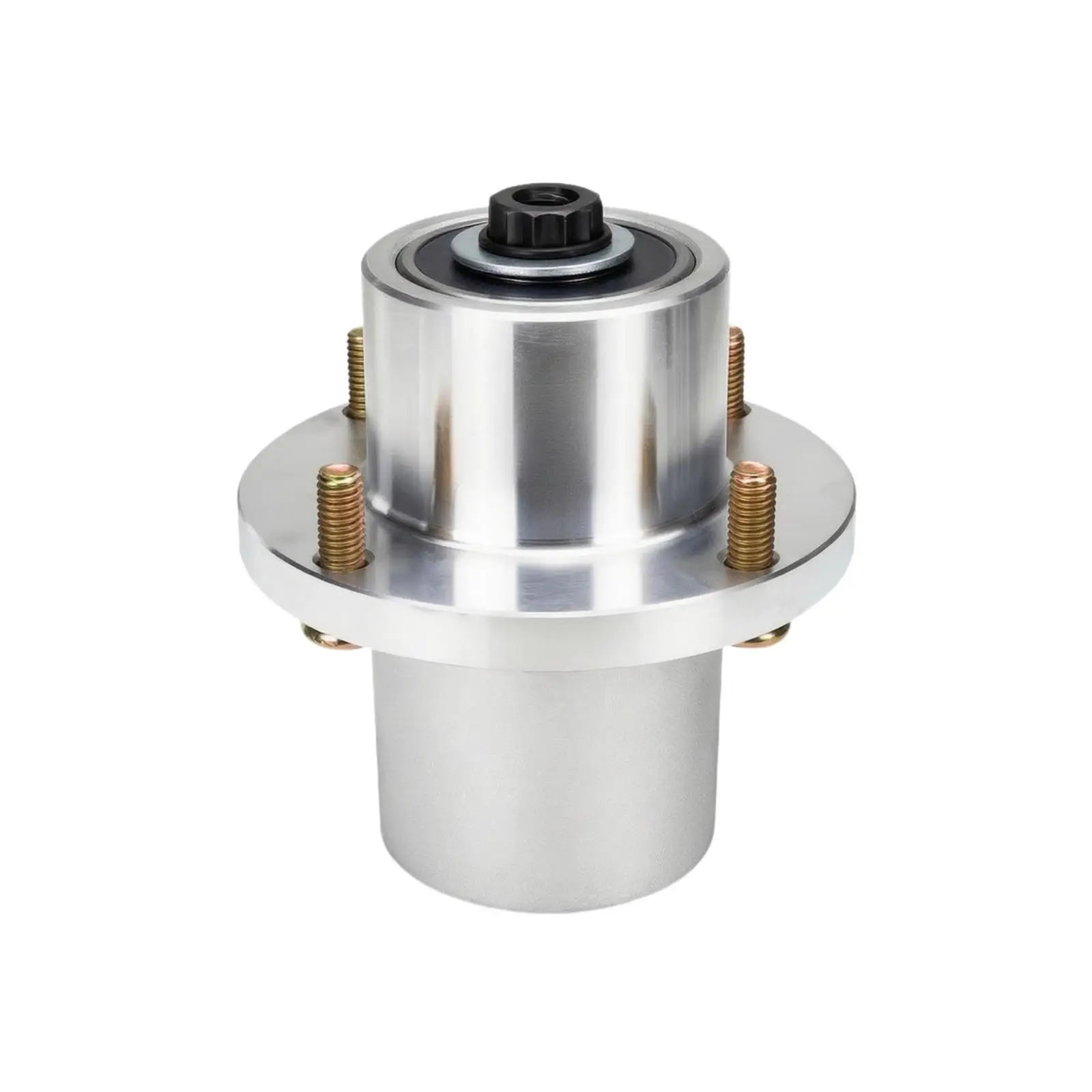 Pre-Tapped Mower Deck Spindle Assembly | Mower Spindle with Mounting fasteners, for Workshop