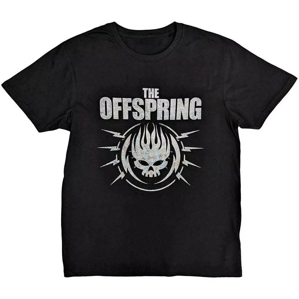 The Offspring Jumping Skeleton graphics cotton unisex shirt Summer fashion Men's women's Y2k Short sleeve O-neck Tshirt fan gift