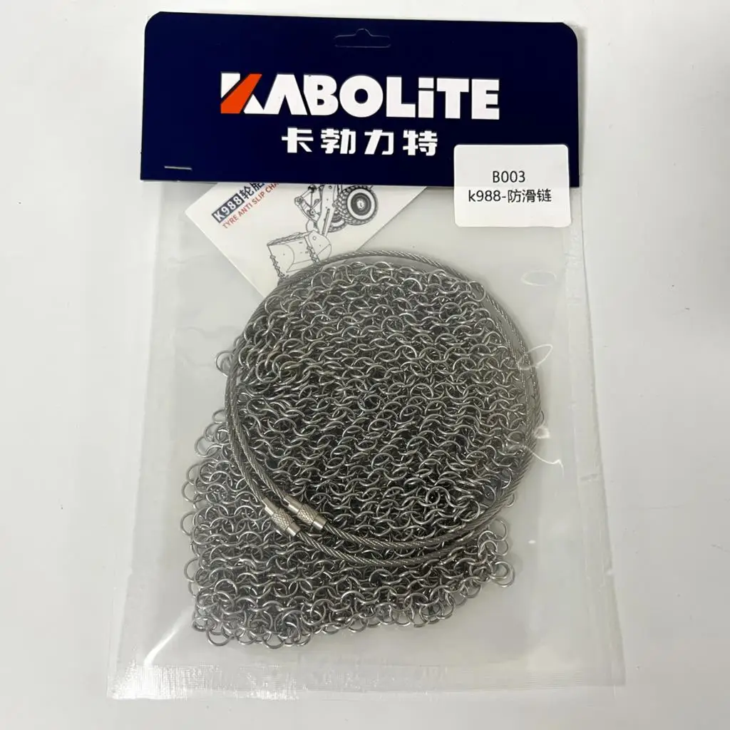 KABOLITE Metal Tyre Chain for 1/14 K988 RC Hydraulic Loader Construction Vehicle Trucks Adult Machine Model