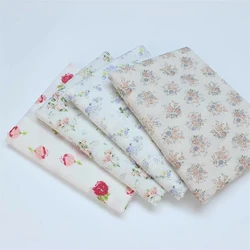 Soft and comfortable Cotton Fabric for Children's Clothing Sewing and DIY Handmade, Small Floral Print, 145x50cm