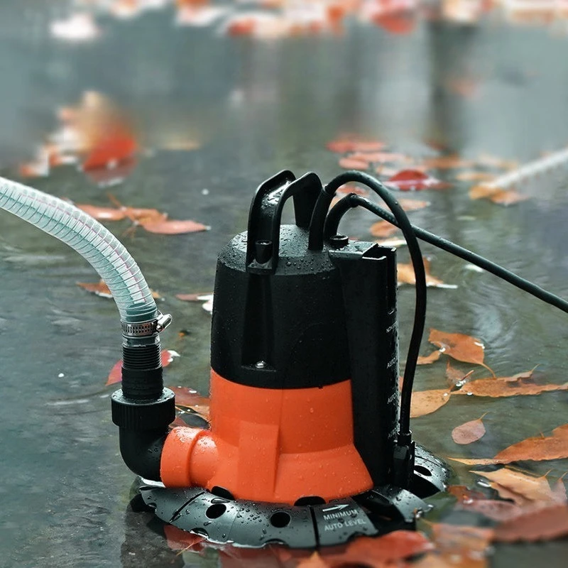 Low Water Level Automatic Basement Shallow Floor Home Drainage Bottom Suction Submersible Pump