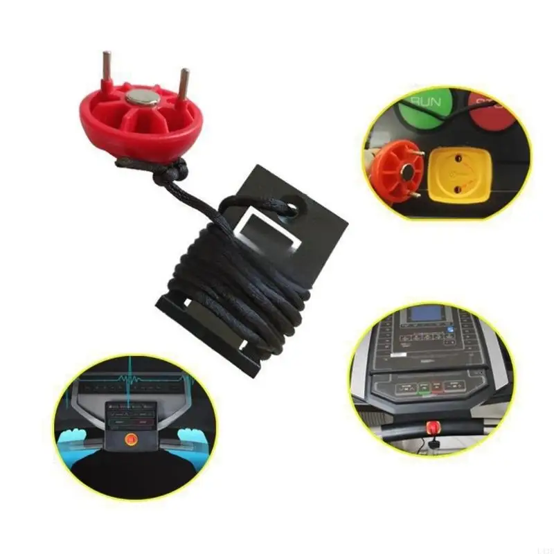 Treadmill Safety With Clip Running Safety Equipment Treadmill Emergency Stop Magnet Lock Easy to Use