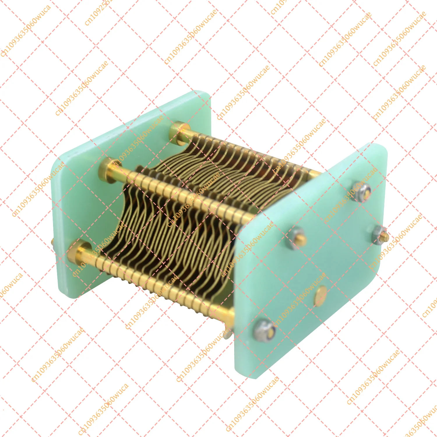 YF1Pc 10-330PF Single Section Air Variable Capacitor 150W HF Radio Transmitter Receiver Tuning Circuit Electronic Component