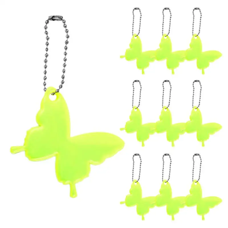 安全反射キーホルダーペンダント、安全反射板、軽量、ポータブル、ランニング、サイクリング、衣類用の屋外ツール