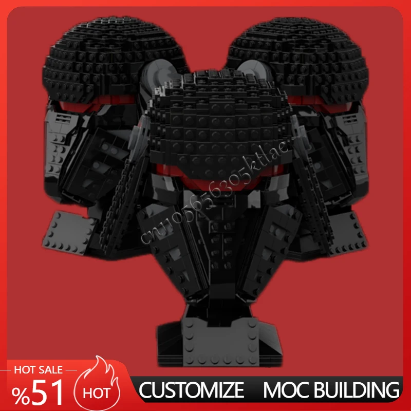 

743 шт., космическая битва, плохие партии, шлем, вторая сестра, звезда, фильм, окончательная коллекция, сборка на заказ, архитектура, модель «сделай сам», игрушки, подарок