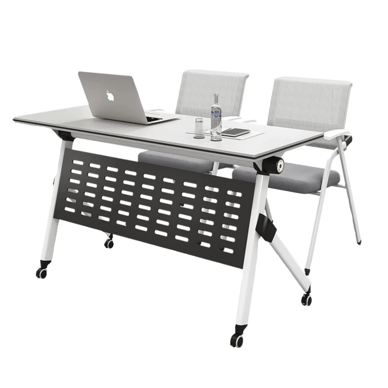 

Office Conference Table Folding Conference Table and Chair Combination Conference Table Movable Splicing Multifunctional