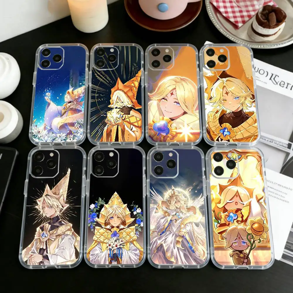 Прозрачный чехол CUTE Pure Vanilla Cookie для iPhone 17 16 15 14 13 12 11 Mini Pro Max Plus