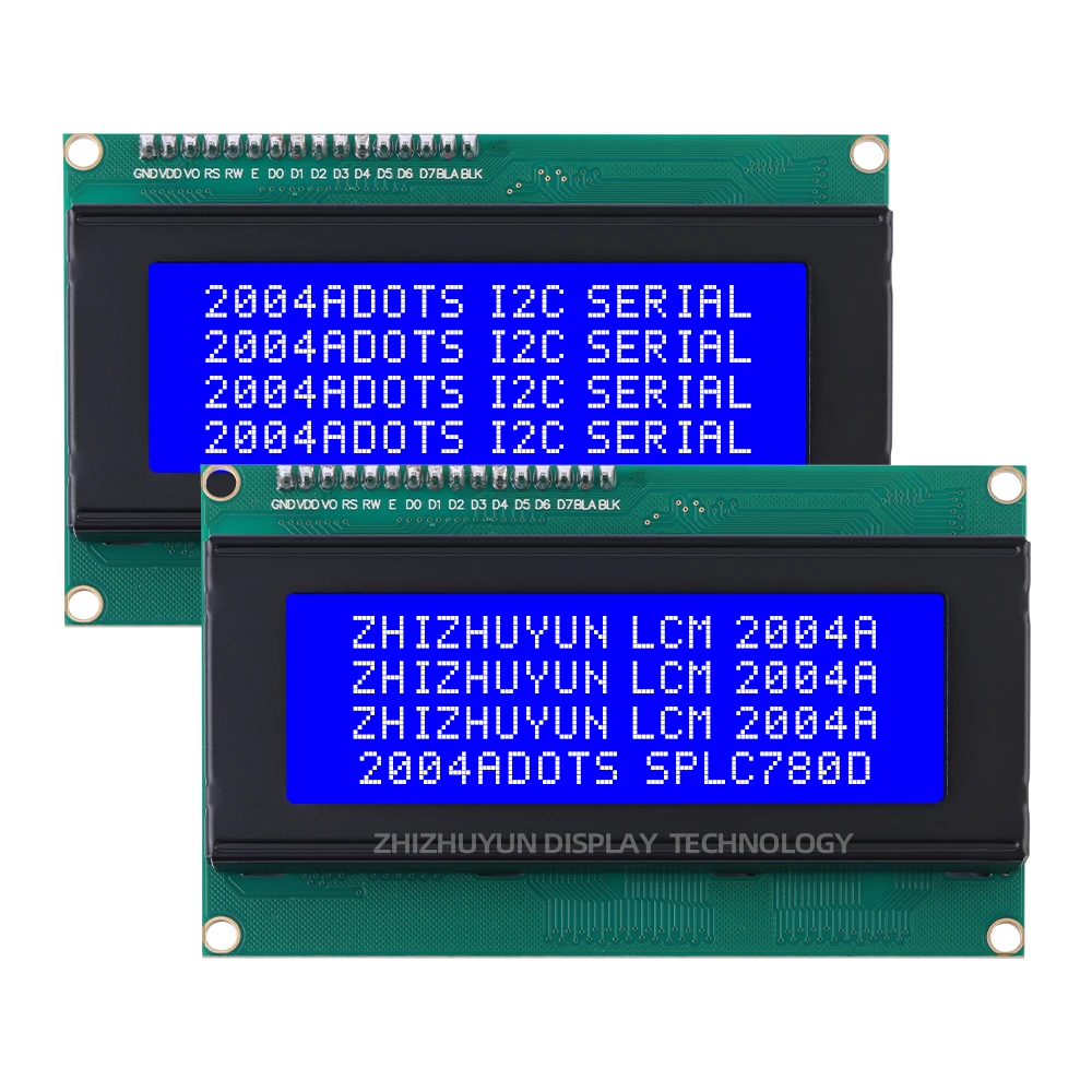 2004a iic Adapter platine monochrom smaragdgrün hellschwarz Zeichen Anzeige pcf8574t i1c12c Schnitts telle 5v