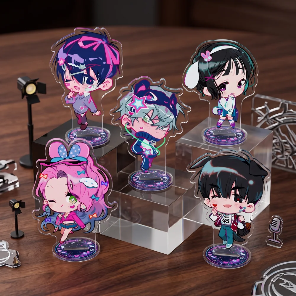 Alien Stage Acrylic Standee 10cm Q Version Till Ivan Mizi Figure Desktop Ornament Anime Collection Gift for Fans Keychain