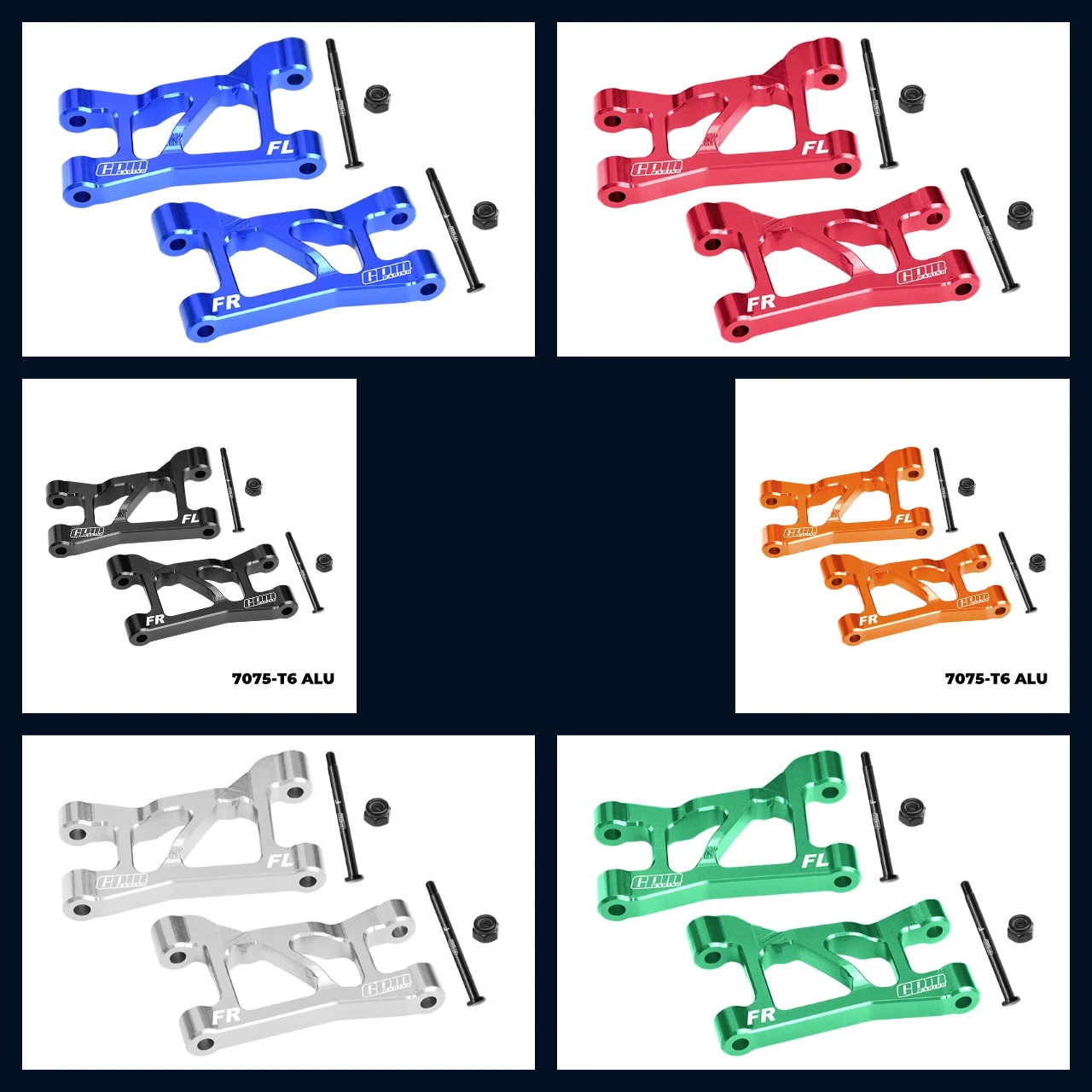 

7075 Alloy Front Upper Suspension Arms For TRAXXAS Mini Slash, Mini Rally 10831