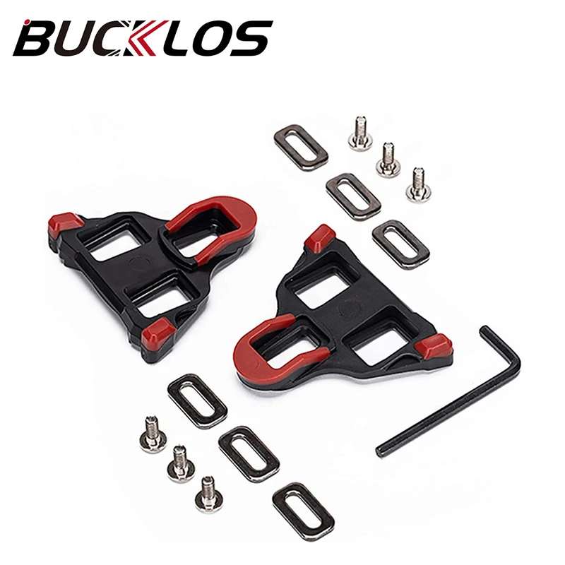 BUCKLOS Bicycle Cycling Shoes Cleat SPD SPD-SL Road Mountain Bike Lock Pedal Cleats LOOK Delta Bicycle Shoes Cleat Cycling Parts