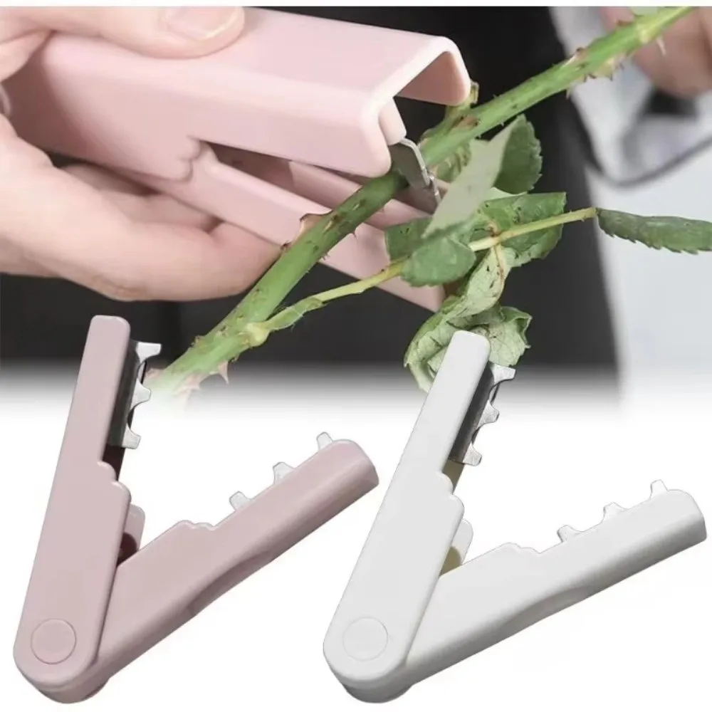 المحمولة روز شوكة المتعرية البستنة كماشة ورقة قطع مزيل زهرة الجذعية قطع مزيل شوكة ورقة تجريد أداة #4