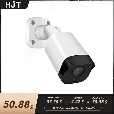 HJT 8MP 4K Poe So-ny415 IP Security Camera 5MP Two Way Audio 940nm Invisible IR Led Outdoor Waterproof With SD TF Card Slot